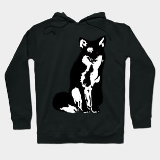 Colorful Animals - Black fox Hoodie